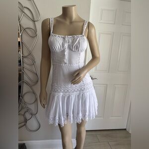 Charo Ruiz Ibiza Elodie Guipure Lace Trimmed Cotton Blend Dress

True to size